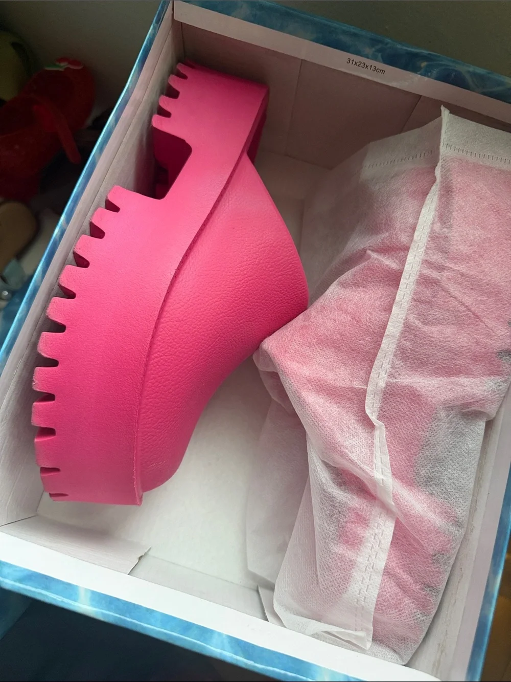 Jeffrey Campbell Hot Pink Platform Clog Sandals